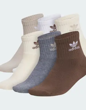 Trefoil Quarter Socks 6 Pairs