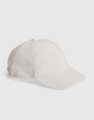 Gap Organic Cotton Washed Baseball Hat white