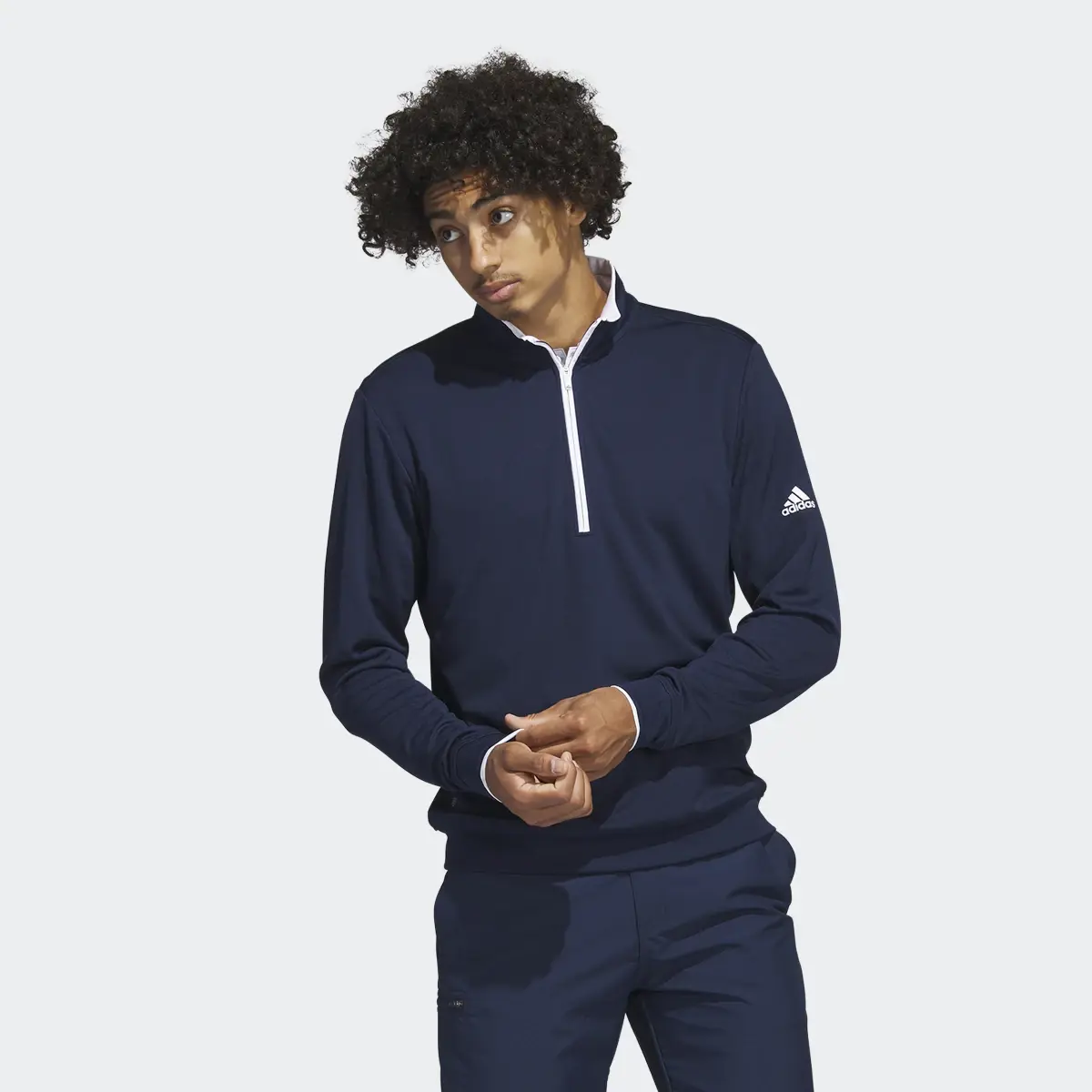 Adidas Quarter-Zip Sweatshirt. 2