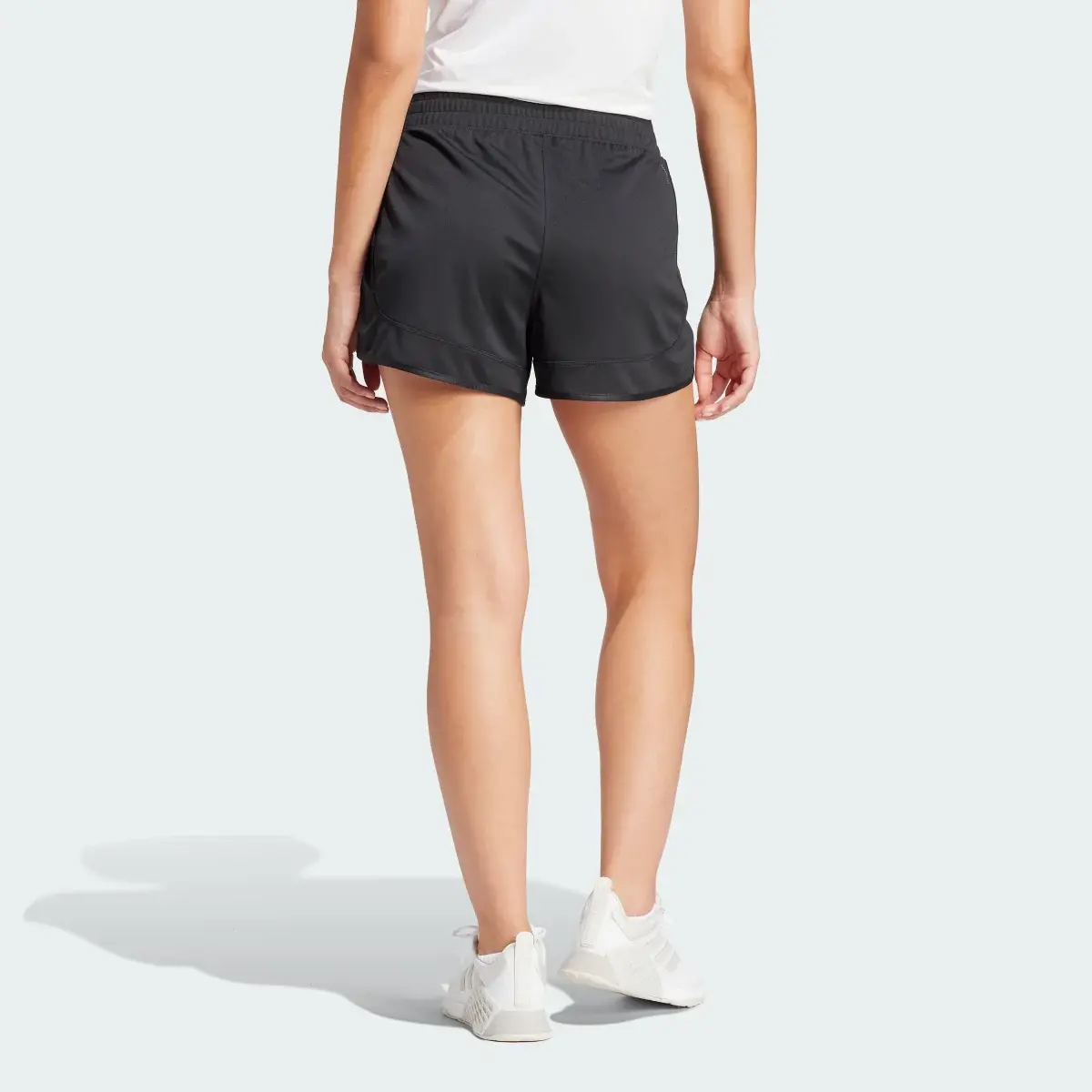Adidas Pacer Essentials Knit High-Rise Shorts. 2