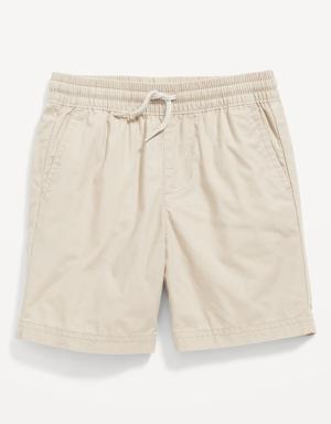 Old Navy Functional-Drawstring Poplin Shorts for Toddler Boys beige