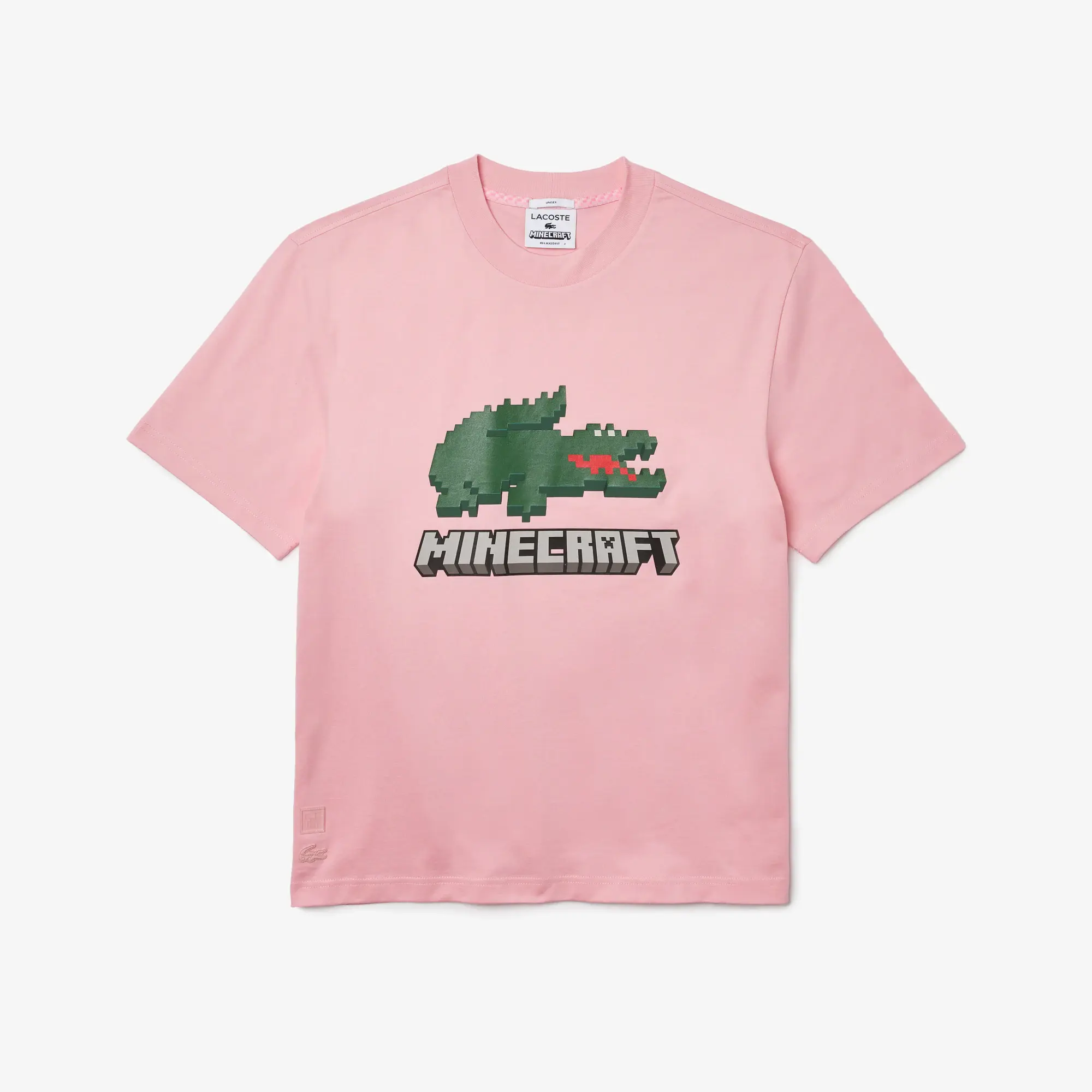 Lacoste Playera unisex Lacoste x Minecraft en algodón orgánico estampado. 2 Lacoste Playera unisex Lacoste x Minecraft en algodón orgánico estampado. 2