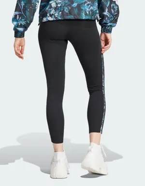 3-Stripes Flower Leggings