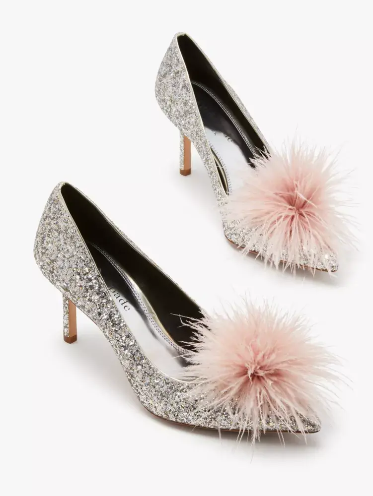 Kate Spade Marabou Pumps. 2