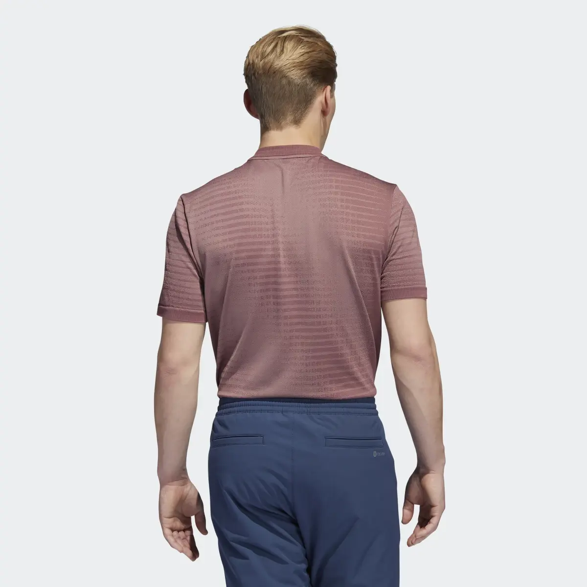 Adidas Statement Seamless Golf Polo Shirt. 3