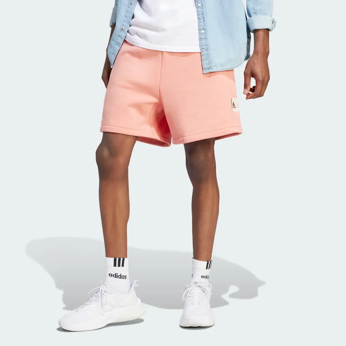 Adidas Lounge Fleece Shorts. 1