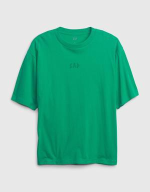Heavyweight Relaxed Gap Logo T-Shirt green
