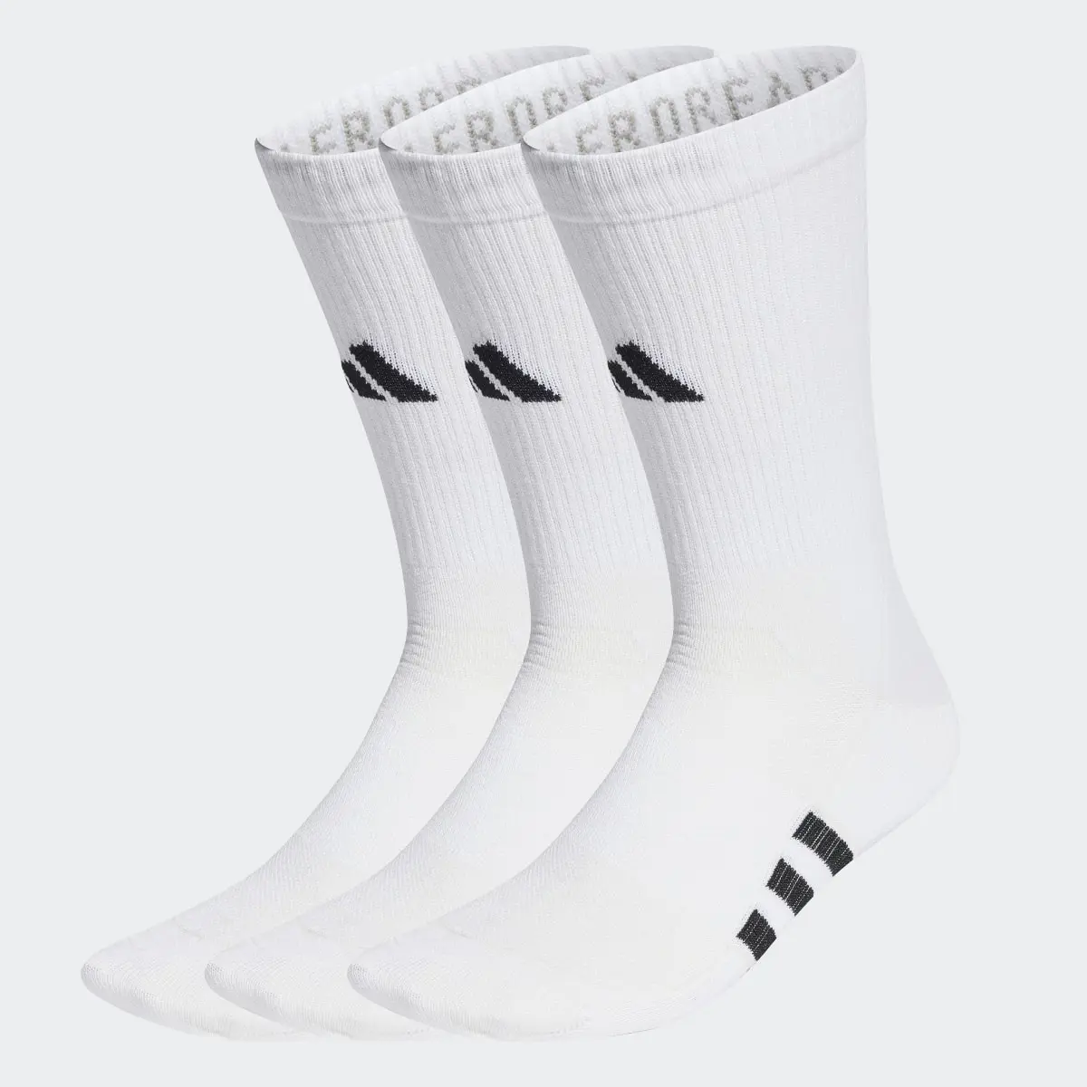 Adidas Performance Light Crew Socks 3 Pairs. 2