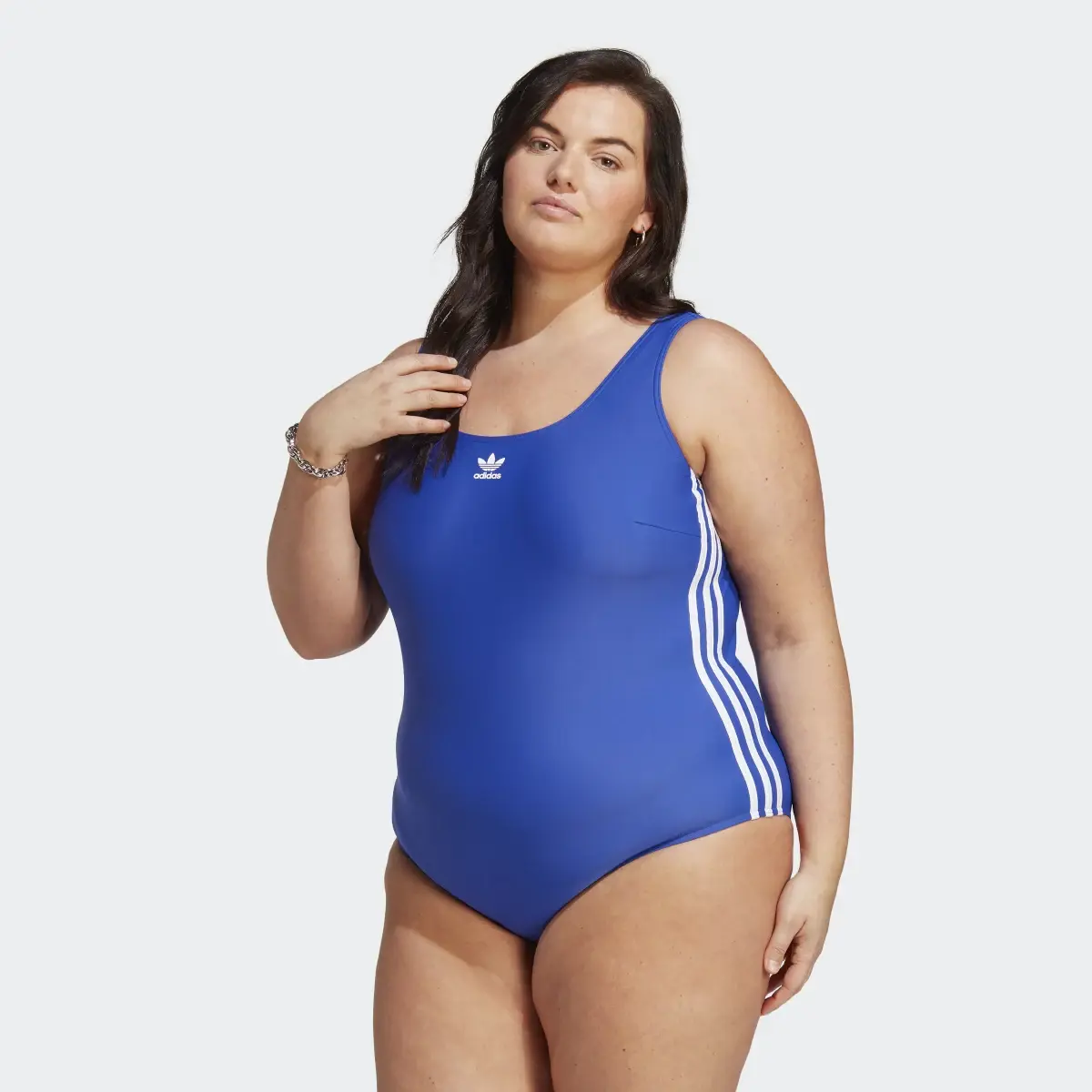 Adidas adicolor 3-Streifen Badeanzug – Große Größen. 2