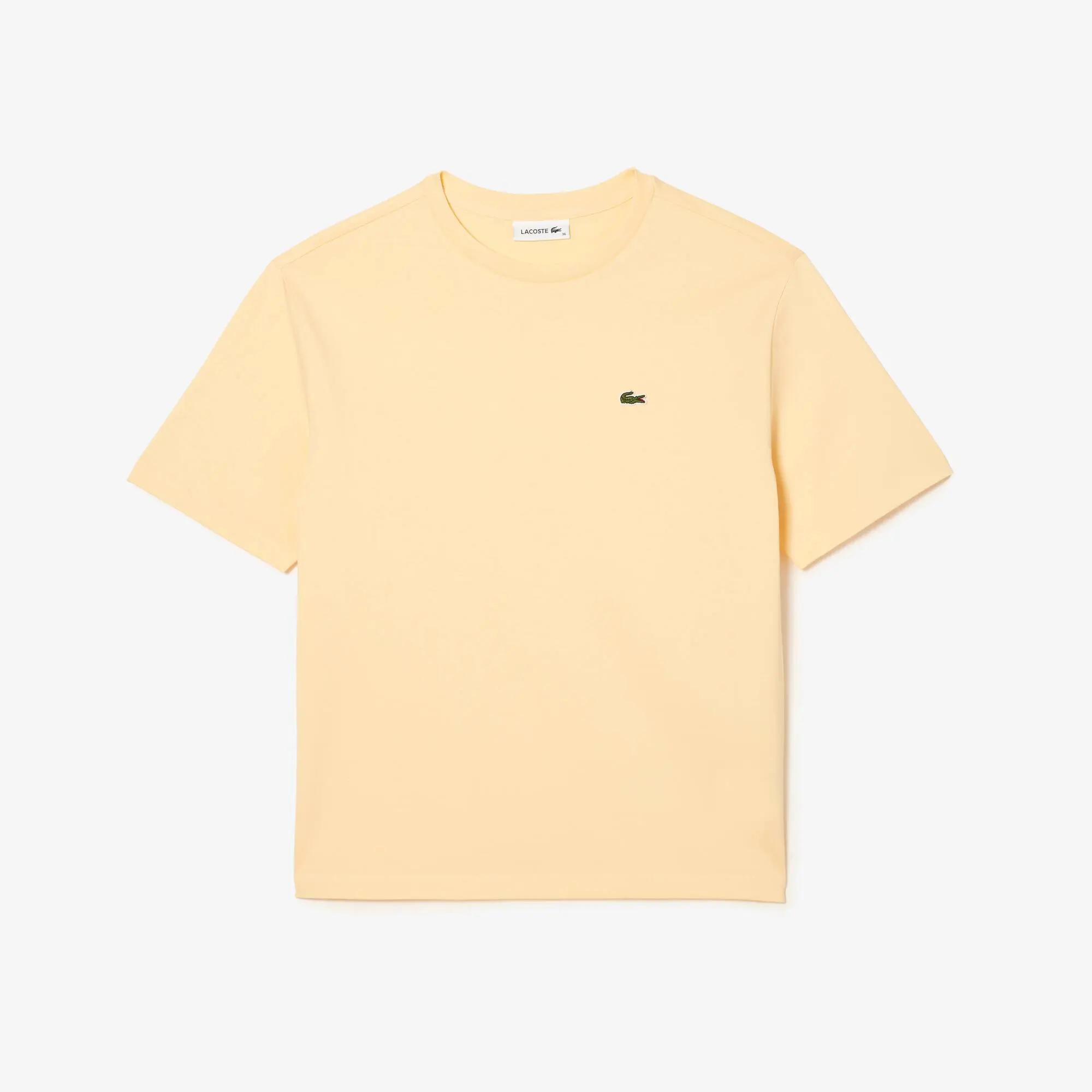 Lacoste Women’s Crew Neck Premium Cotton T-shirt. 2 Lacoste Women’s Crew Neck Premium Cotton T-shirt. 2