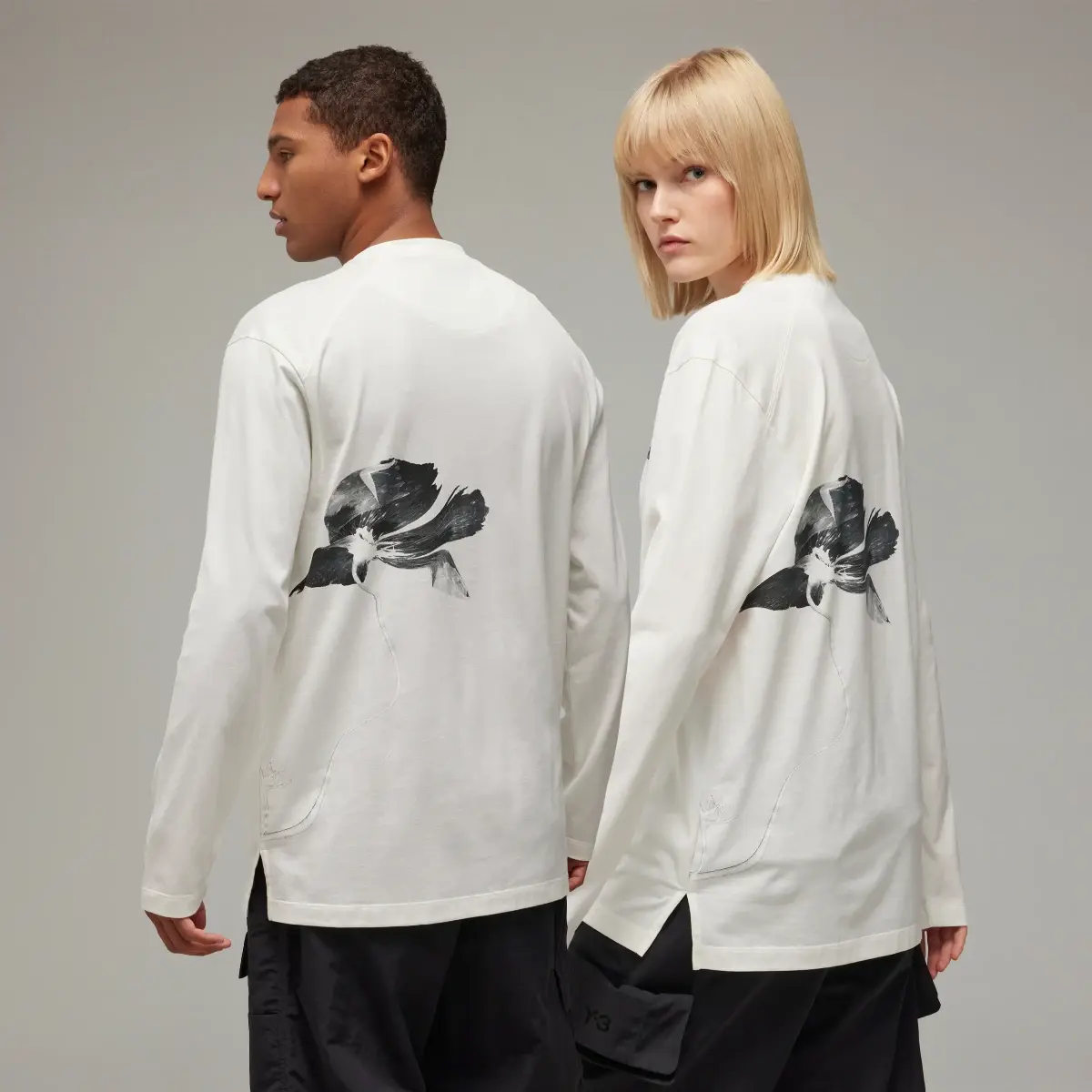 Adidas Y-3 Graphic Long Sleeve Tee. 3