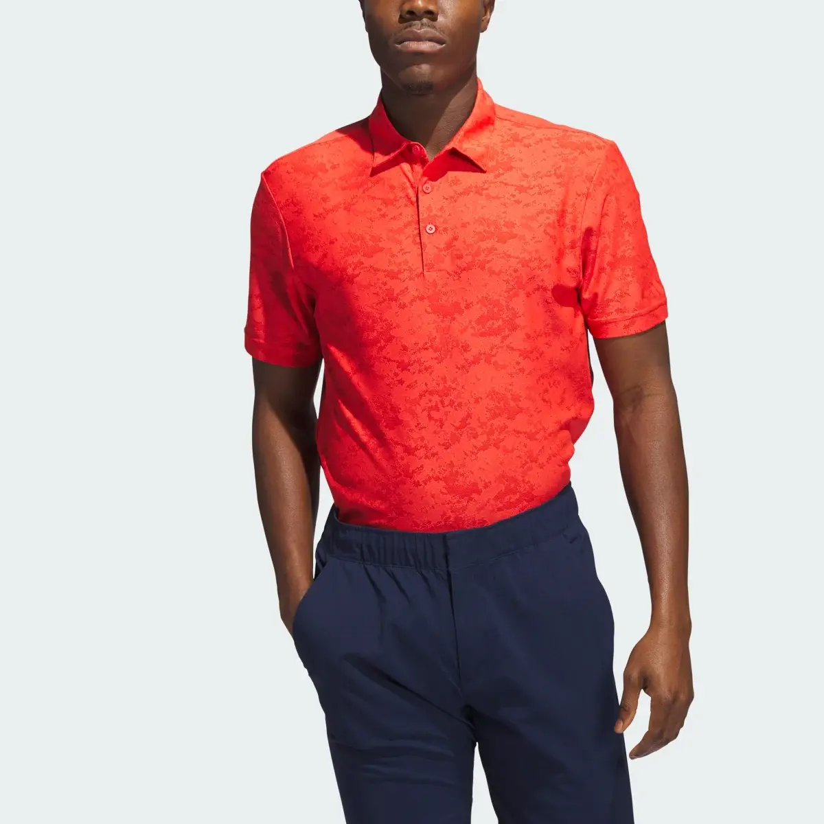 Adidas Playera Polo de Golf Jacquard Texturizada. 1