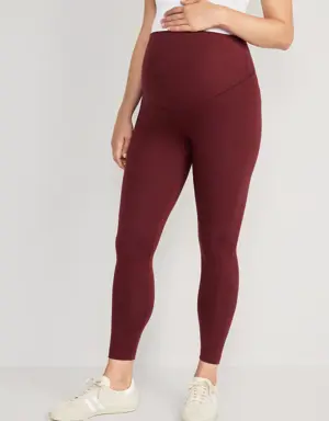 Old Navy Maternity Full-Panel Leggings red