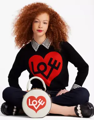 Love Heart Intarsia Sweater