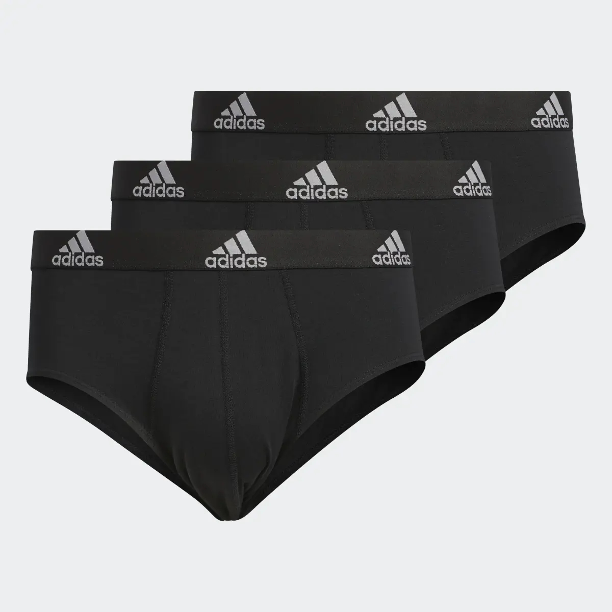 Adidas Stretch Cotton Briefs 3 Pairs. 2