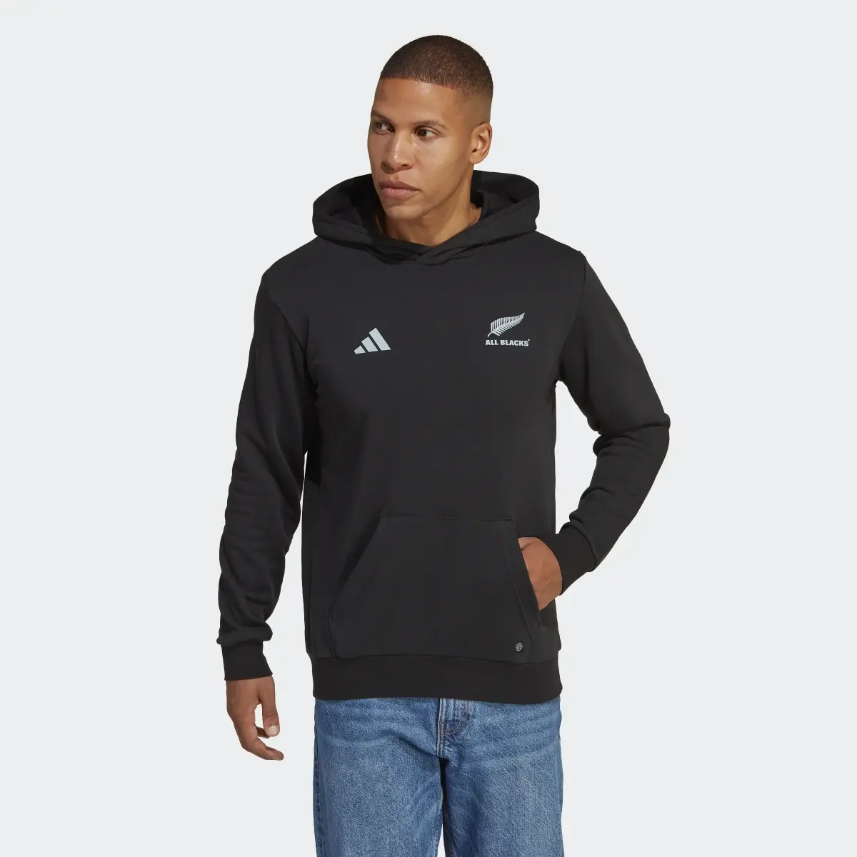 Adidas All Blacks Rugby Supporters Hoodie. 2