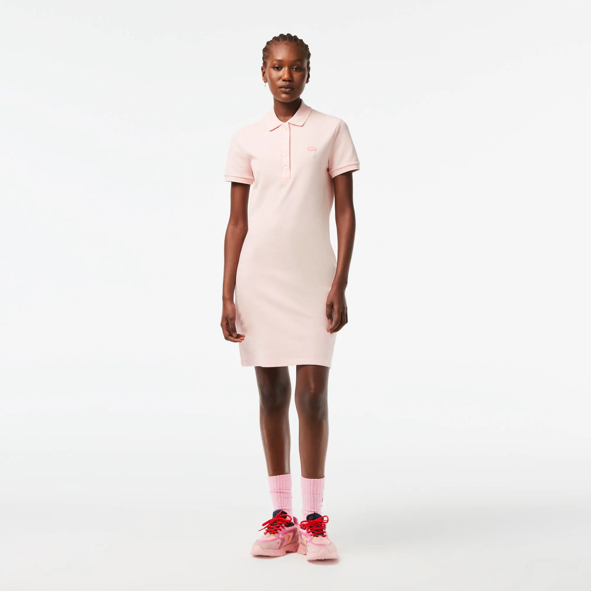 Lacoste Women's Stretch Cotton Piqué Polo Dress. 1