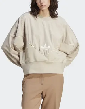 Adidas Adicolor Corduroy Mix Material Sweatshirt