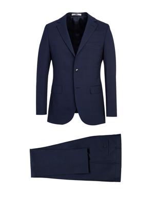 Slim Fit Desenli Yünlü Takım Elbise