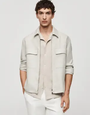 100% linen jacket with pockets