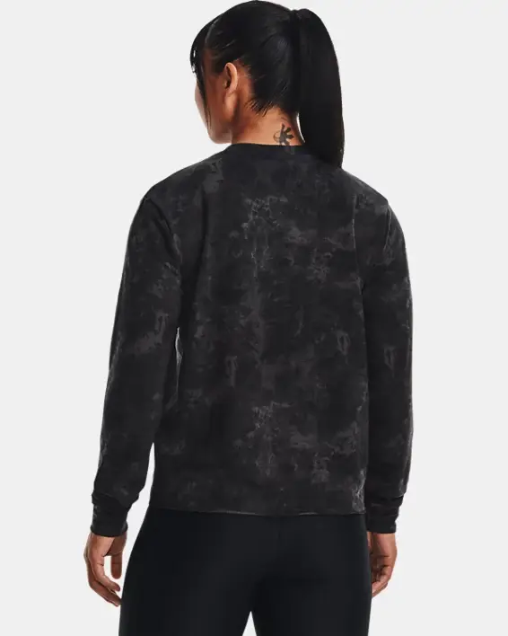 Under Armour Women's UA Rival Terry Printed Crew. 2