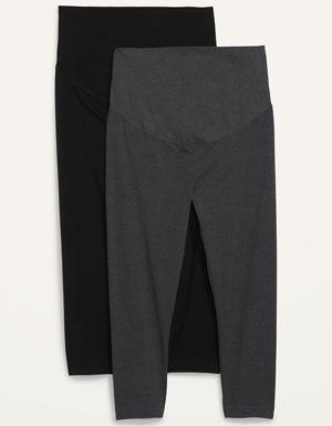 Old Navy Maternity Postpartum Leggings & Rollover PowerChill Leggings  2-Pack