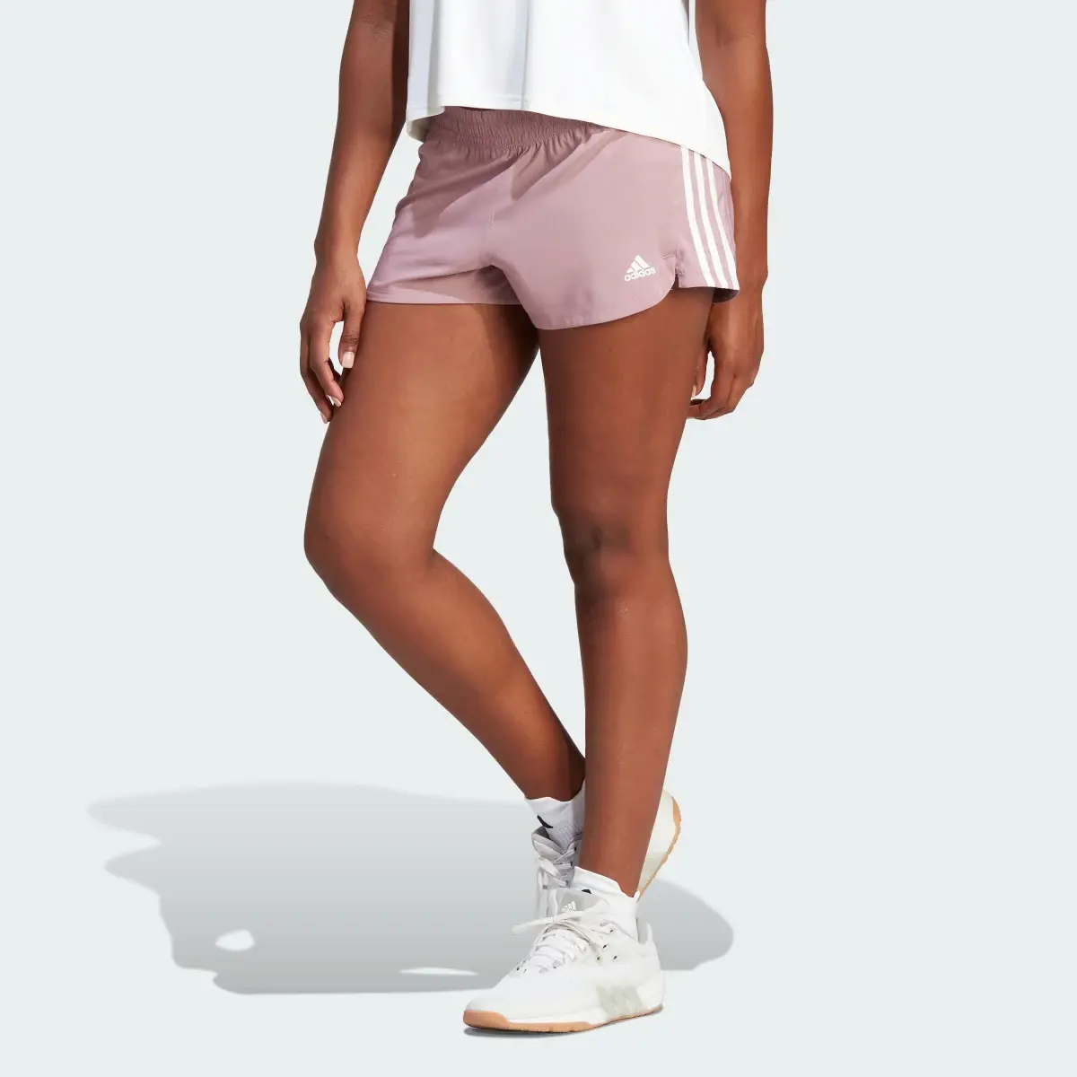 Adidas Pacer 3-Stripes Woven Shorts. 1