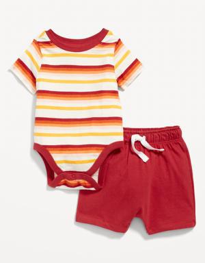 2-Piece Bodysuit and Shorts Set for Baby multi