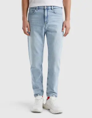 five-pocket loose fit jeans