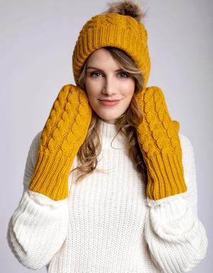 Mustard Yellow - Cozy Lined Mittens