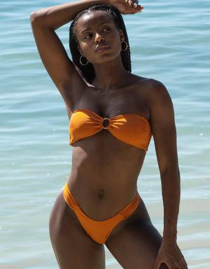 San Lorenzo Bikinis - Flor Oceania Hawaiian Summer High V Cut Thong Bikini  Bottom