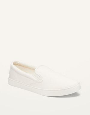 Canvas Slip-On Sneakers white