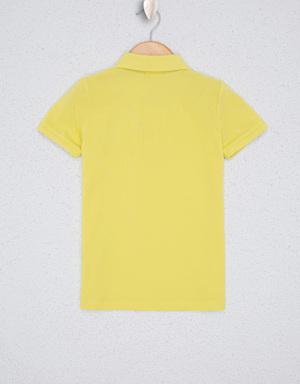 Erkek Çocuk Sarı Polo Yaka T-Shirt