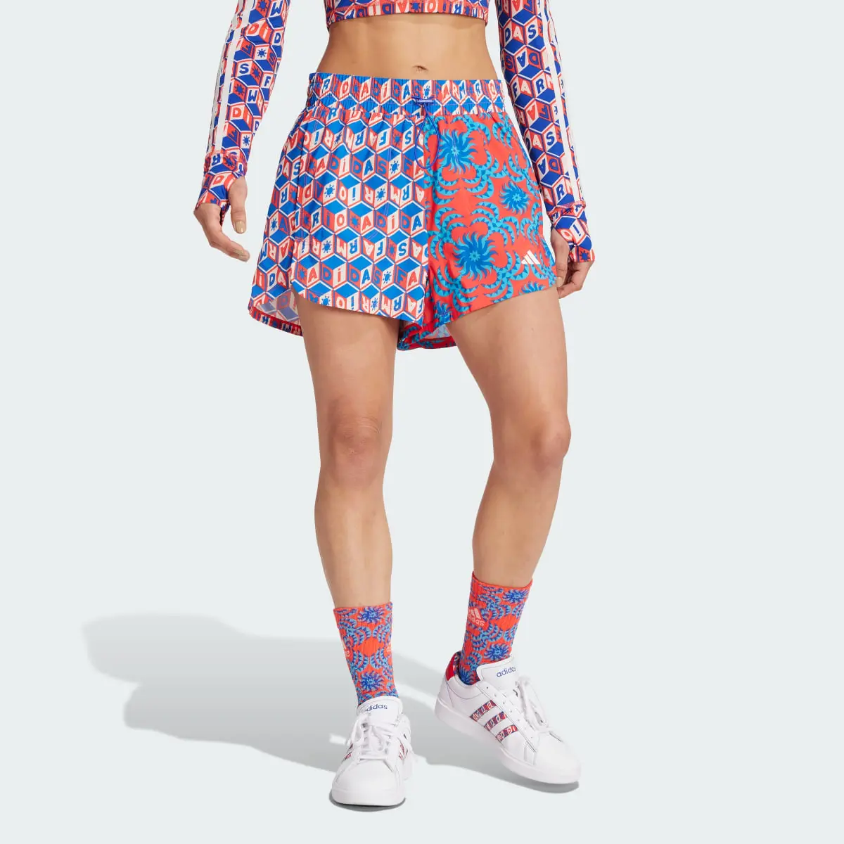 Adidas x FARM Rio Pacer Shorts. 1