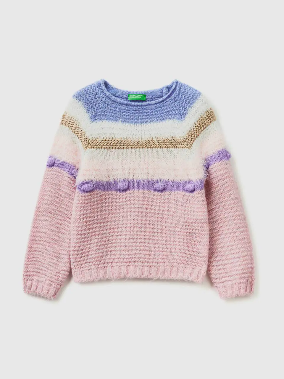 Benetton striped sweater with lurex. 1