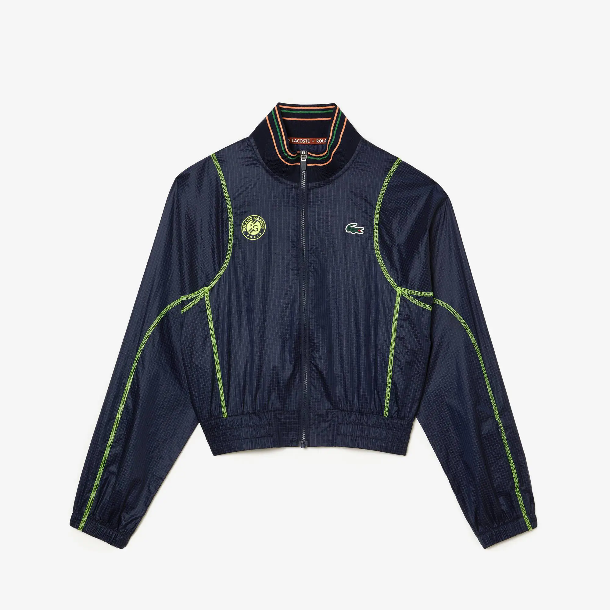 Lacoste Women’s Roland Garros Edition Post-Match Cropped Jacket. 2
