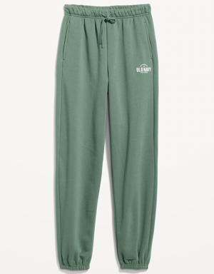 Old Navy Extra High-Waisted Logo Sweatpants green