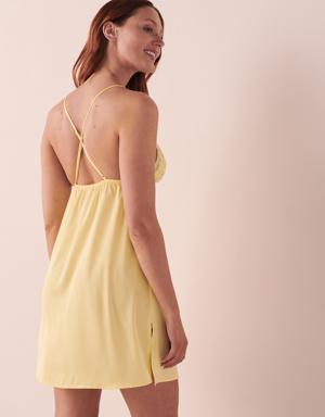 Satin Nightie with Embroidery