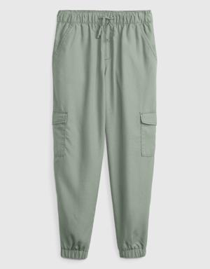 Kids Pull-On Cargo Joggers green