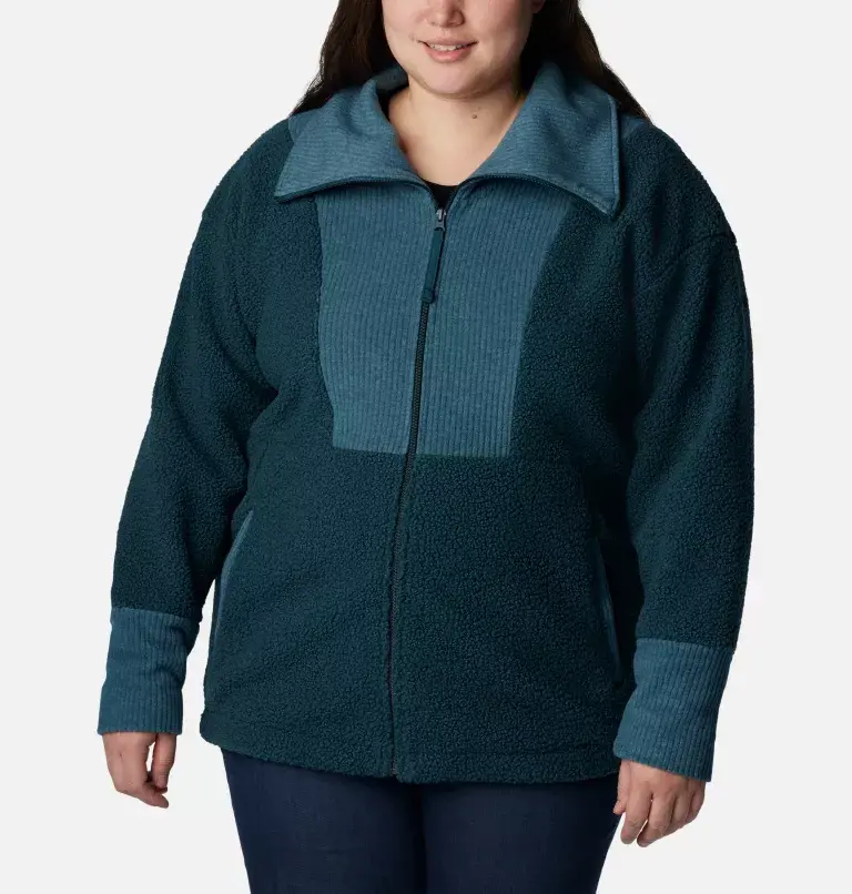 Columbia Women's Boundless Trek™ Fleece Full Zip Jacket - Plus Size. 1