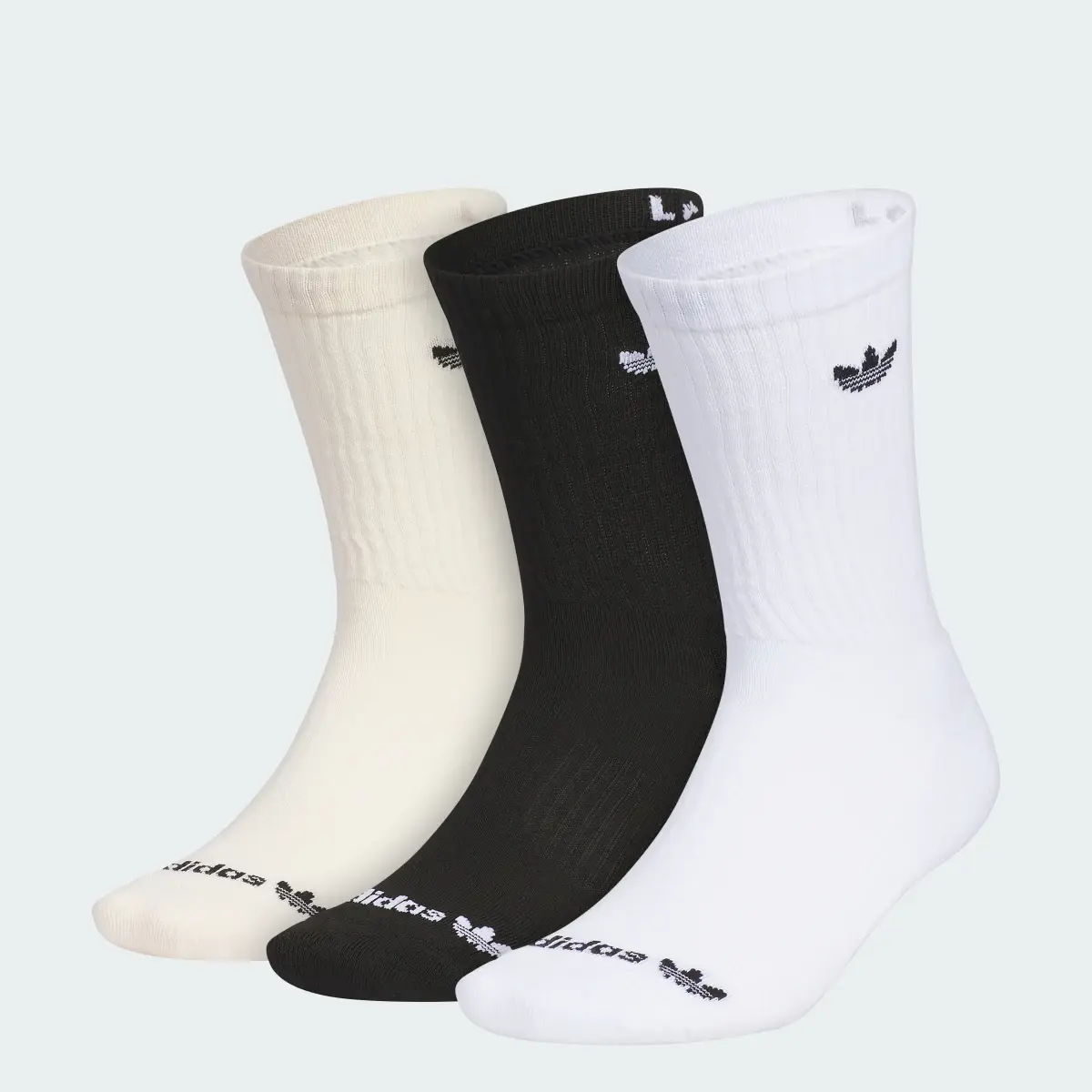 Adidas Originals Trefoil 2.0 3-Pack Crew Socks. 1