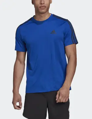 Adidas AEROREADY Designed To Move Sport 3-Stripes Tee