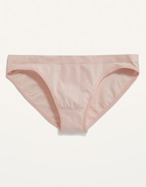 Old Navy Low-Rise Seamless Bikini Underwear for Women pink