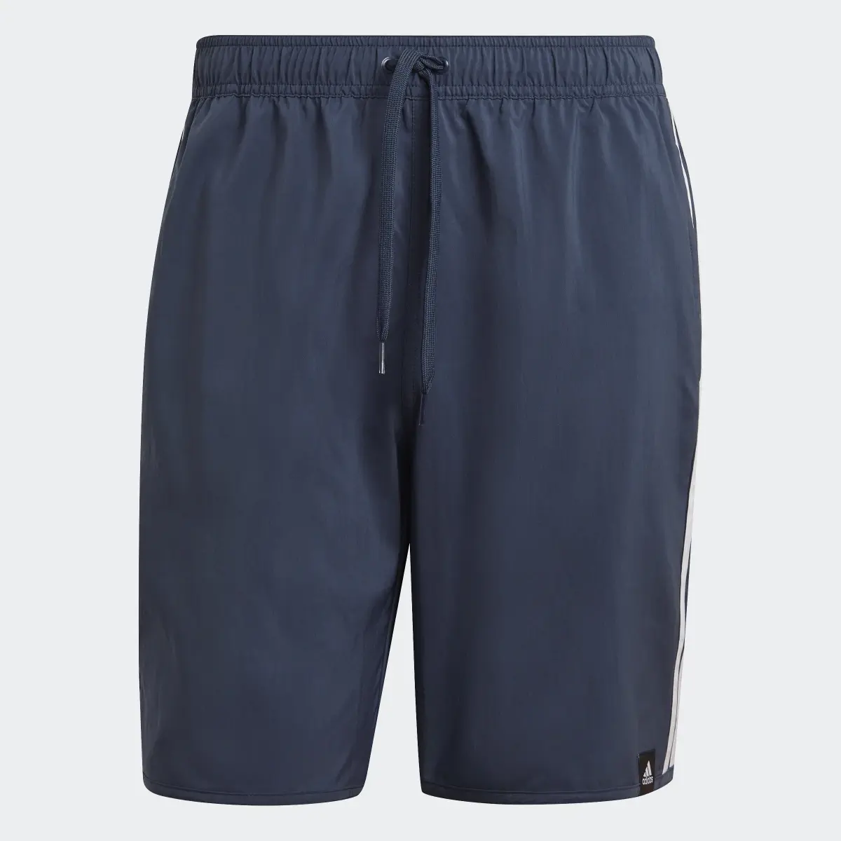 Adidas Classic-Length 3-Stripes Swim Shorts. 1