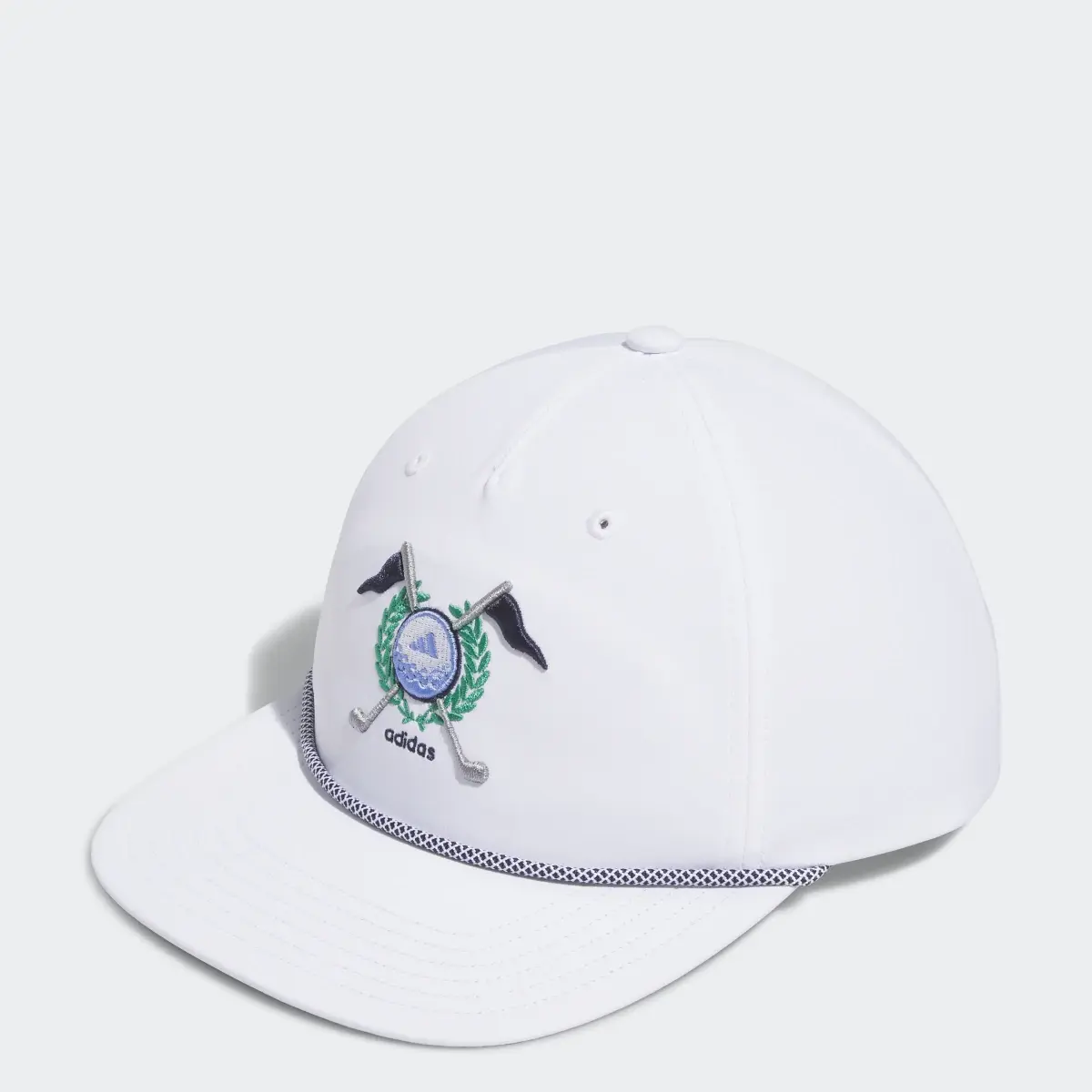 Adidas Retro Five-Panel Golf Hat. 1