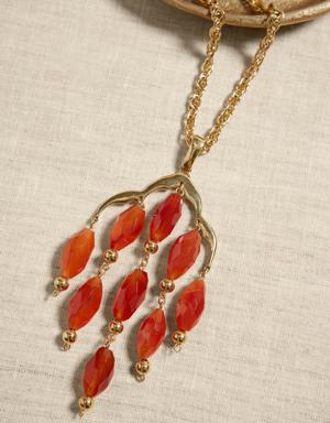 Carnelian Cascade Necklace &#124 Aureus + Argent orange