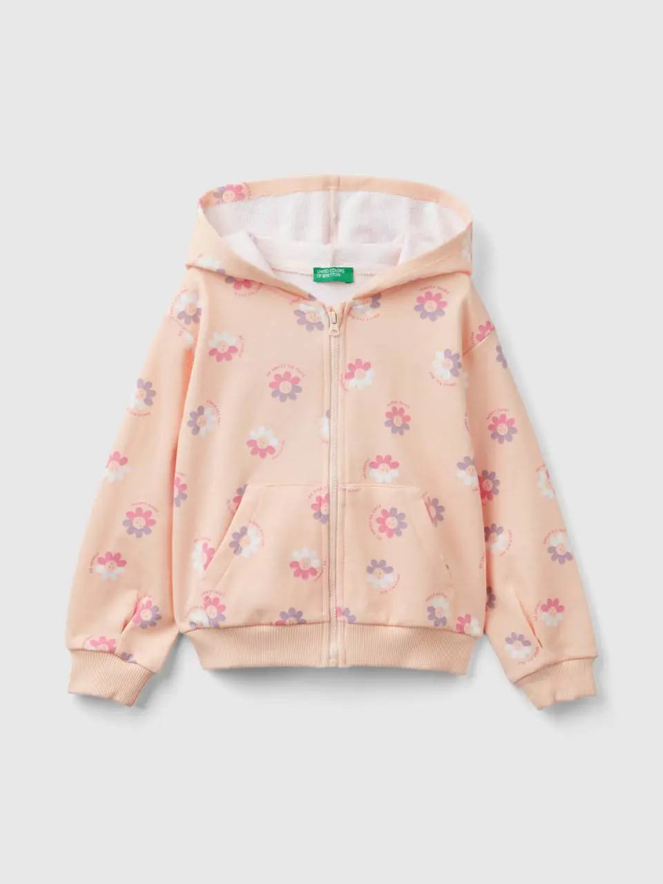 Benetton sweatshirt with floral print. 1