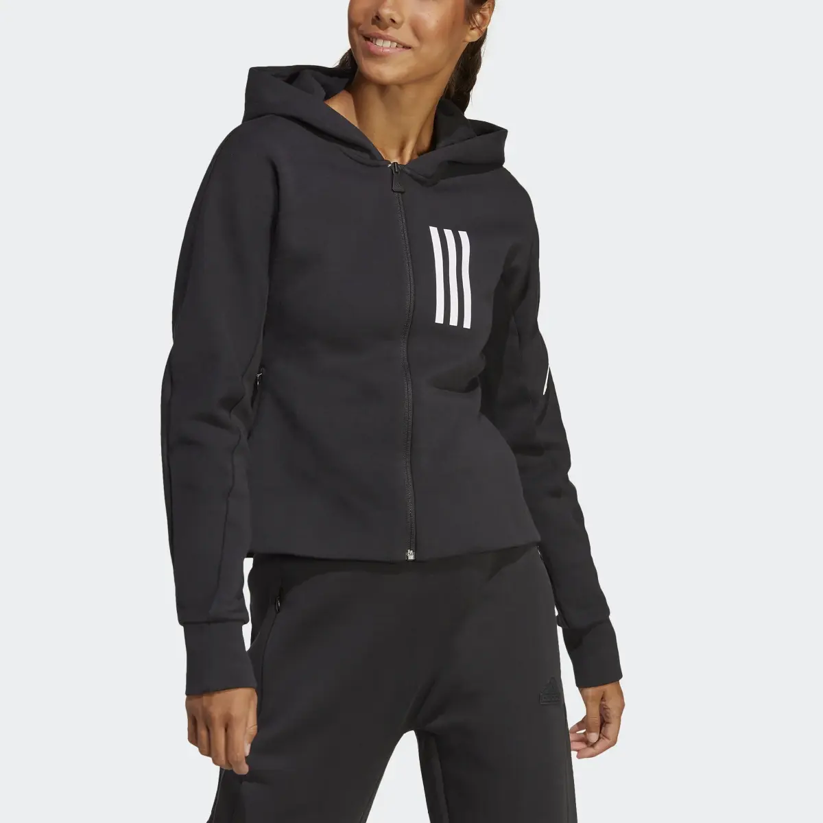 Adidas Mission Victory Slim Fit Full-Zip Hoodie. 1