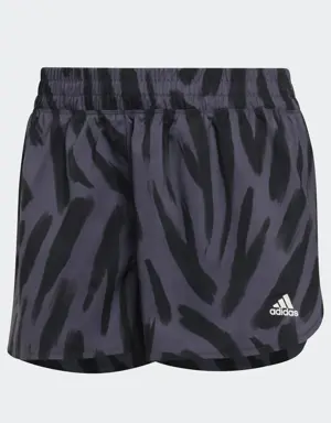 Run Icons Allover Print Running Shorts