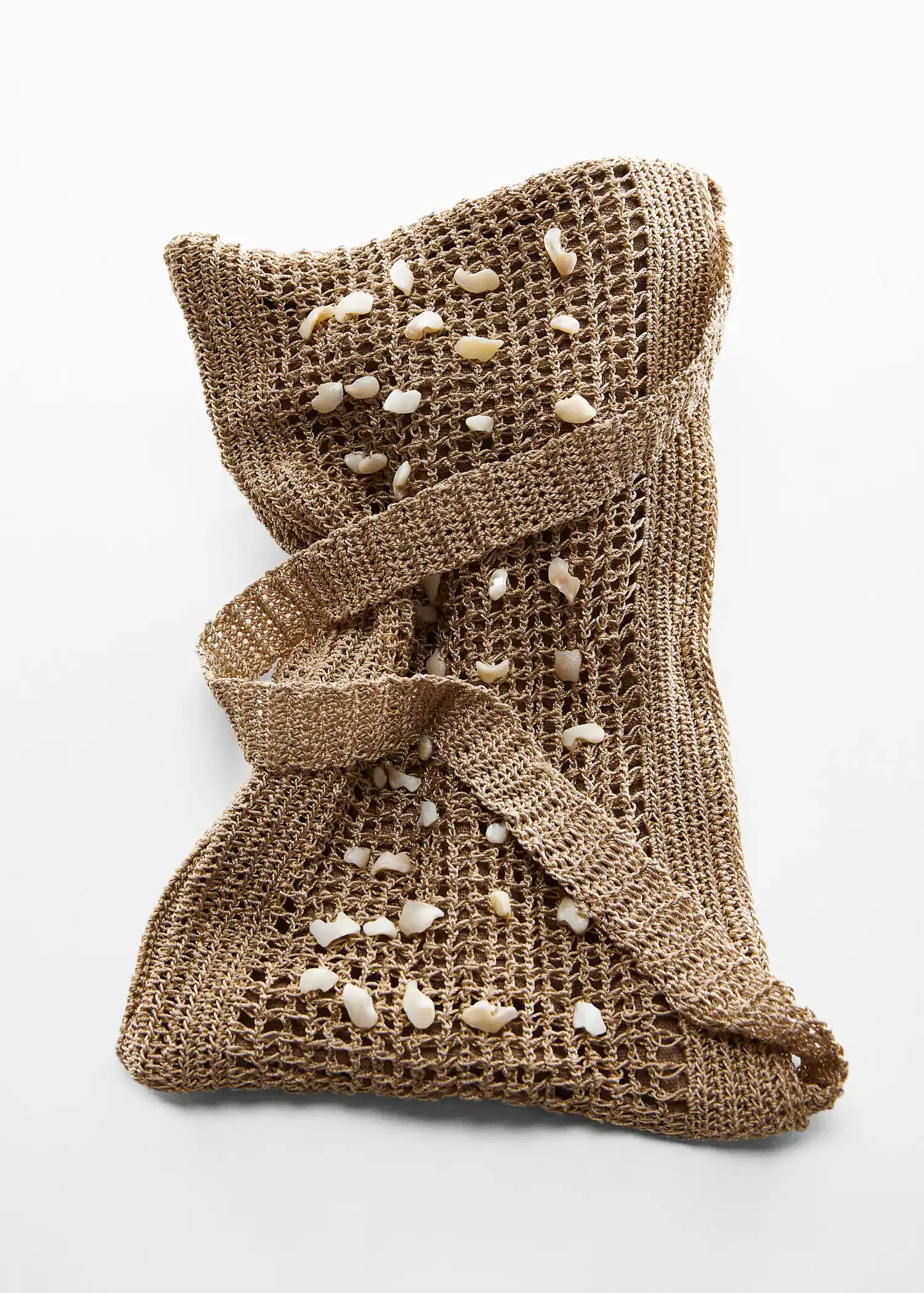 Mango Crochet bag with shell detail. 1